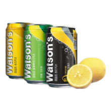 屈臣氏（Watsons）无糖原味4罐低糖香草1罐汤力1罐苏打汽水330ml*6罐*8件