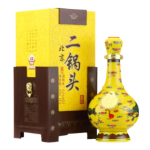 牛栏山 经典二锅头黄龙 清香型白酒 52度 500ml 单瓶装