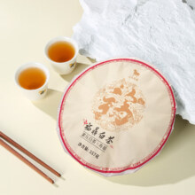 PLUS会员：八马茶业 福鼎白茶 寿眉 2022年茶料 太姥山 茶叶 饼茶357g