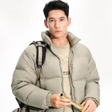 Plus:网易严 90白鸭绒超轻零压防风面包羽绒服