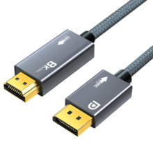 PLUS会员：ULT-unite 主动式 DP1.4转HDMI2.1转接线8K60Hz高清转换器240Hz高刷公对公显卡电脑接电视投影仪显示器 1米96.33元