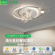 百亿补贴：大观园 客厅轻奢现代简约卧室灯儿童房间灯圆形智能吸顶灯餐厅灯