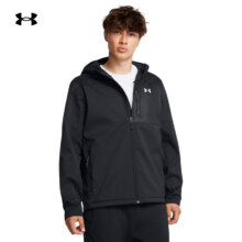 PLUS会员: 安德玛（UNDERARMOUR）ColdGear Infrared Shield男子拒水防风保暖连帽运动夹克1371587 黑色002