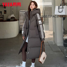 鸭鸭（YAYA）长款过膝羽绒服女2024年冬季新款  多色多码