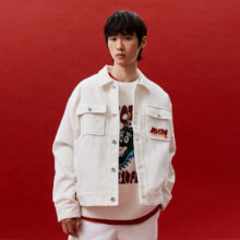 JACK&JONES 杰克琼斯 新年款FTF联名 龙图灯芯绒夹克 224121042