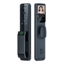 plus会员：米系智能门锁 指纹锁3D人脸识别密码锁 全自动 入户门标准锁 3D人脸识别+高清可视猫眼+手机智控+智能监控抓拍 全国免费安装