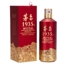 PLUS会员：茅台 1935 酱香酒白酒 53度 500ml 单瓶装