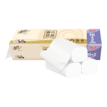 plus会员、概率券:清风无芯卷纸 马蹄莲4层83克*12卷