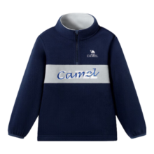 骆驼（CAMEL）儿童抓绒衣秋冬男童摇粒绒防风保暖锁温女童卫衣外套D64CAIP627