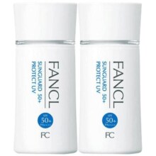 日本Fancl芳珂无添加物理防晒乳霜 SPF50+防水防汗敏肌保湿60ml*2