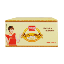 需首购礼金、京东百亿补贴、PLUS会员：PANPAN FOODS 盼盼食品 法式小面包 1000g/箱(约48枚)