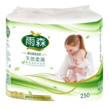 雨森（YUSEN）6层加厚柔韧亲肤卷纸 125g*2卷