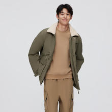 今日必买：BOSIDENG 波司登 反季清仓 男款加厚翻领羽绒服 苍绿色4401 165/84A