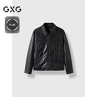 GXG 男士翻领皮衣夹克 PU外套 G24D213077￥149.51 2.6折