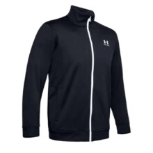 PLUS会员: 安德玛（UNDERARMOUR）Sportstyle Tricot男子训练运动夹克外套1329293 黑色002 M