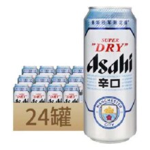 京东百亿补贴：Asahi 朝日 超爽 生啤酒 曼城冠军限定版 500ml*15罐 整箱装