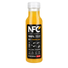 农夫山泉NFC橙汁300ml*10瓶礼盒装 果汁饮料100%鲜果冷压榨 300ml*10瓶橙汁 礼盒装