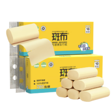 京东百亿补贴、PLUS会员：BABO 斑布 布感原生竹纸系列 无芯卷纸 4层*78g*30卷