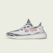 阿迪达斯Yeezy Boost椰子350 V2白斑马男女同款跑步鞋CP9654 UK5码38