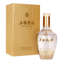 五粮液股份 五粮精酿 拉丝金  浓香型白酒 52度 500ml 单瓶 中秋送礼