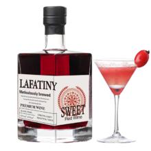 LAFATINY甜红葡萄酒甜型口感好低度女士全甜微醺黑珍珠女生晚安酒8度500ml 单瓶