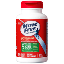Move Free益节维骨力氨糖硫酸软骨素钙片含MSM 美国进口骨维力 葡萄糖关节灵 【店铺热卖】氨糖绿瓶120粒