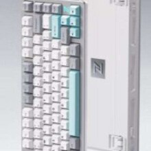plus：迈从（MCHOSE）Z75S 三维半铝客制化机械键盘 晴灰-奶黄轴