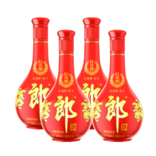 PLUS会员、京东百亿补贴：LANGJIU 郎酒 红花郎十 53度 酱香型白酒 500ml*4瓶