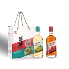 五粮液 仙林生态果酒 吾调 微醺 低度果酒10度 375mL 2瓶 石榴+青梅