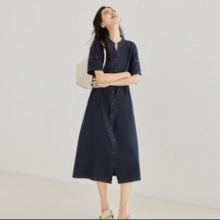 DUIBAI 对白 女士中长连衣裙 DDQ069S