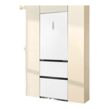 plus会员：美的（Midea）60cm薄系列400升意式 BCD-400WUTGPZM(E)玉霜白【专】