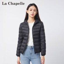 La Chapelle 拉夏贝尔 女款轻薄连帽羽绒服外套 多色