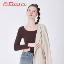 24秋季新品，Kappa 女式长袖肌理感简约百搭打底衫 3色