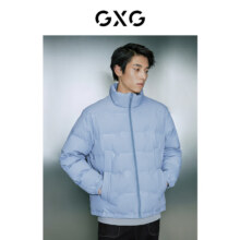 PLUS会员：GXG男装 男士白鸭绒保暖面包服短款羽绒服 两色