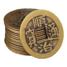 五帝钱铜钱仿古加厚镇宅通宝串招财结婚人财兴旺节庆饰品 乾隆一枚