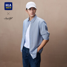 PLUS会员：HLA 海澜之家 春秋24轻商务时尚系列休闲长袖衬衣