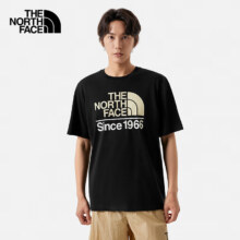 PLUS会员：The North Face 北面 户外印花T恤 88G3 黑色 颜色任选