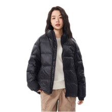 Plus:京东京造 胶章亮面 羽绒服冬季保暖男外套 黑色 L