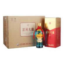 洋河大曲 新天蓝 42度 500ml*6瓶 整箱装 绵柔浓香型白酒