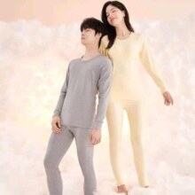 plus会员：红豆 100%纯棉 男女情侣款秋衣秋裤套装 *2件