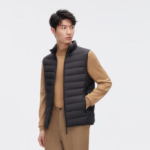 PLUS会员：波司登 BOSIDENG 秋冬季轻薄羽绒服男轻暖立领拉链设计内搭马甲