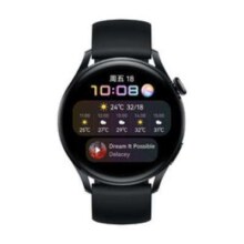 PLUS：HUAWEI 华为 WATCH 3 活力款 eSIM智能手表 46.2mm 黑色不锈钢表壳 黑色橡胶表带（GPS、血氧）