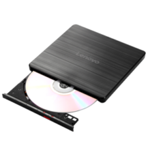 联想（Lenovo）8倍速 USB外置光驱 DVD外置刻录机 移动光驱 外接光驱 笔记本电脑便携光驱外置读刻一体黑色 GP70N