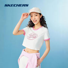 88VIP会员：SKECHERS 斯凯奇 速干凉感圆领短袖运动T恤修身白色宽松上衣