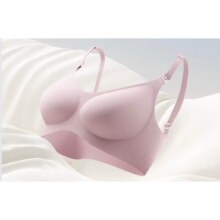 嫚熙（EMXEE）哺乳内衣春秋薄款前开扣文胸黑色XL码*2件