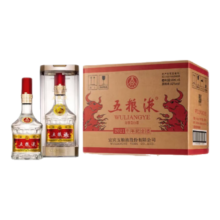 再降价、plus会员：五粮液 普五第八代 牛年纪念酒 浓香型 52度 500ml*6瓶 整箱装