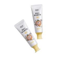 PLUS:润本（RUNBEN）婴幼儿牙膏 含氟 防龋齿 防蛀牙膏50g×2支橙子味