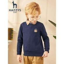 Hazzys 哈吉斯 男女童中大童时尚圆领卫衣（105-170cm码） 多色