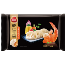 三全 私厨 虾仁玉米水饺 480g