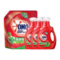 OMO 奥妙 除螨酵素洗衣液950g*3+袋装补充装3KG